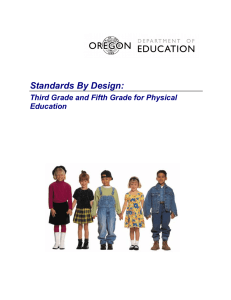Standards By Design: Third Grade and Fifth Grade for Physical Education