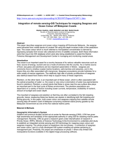 -acrs.org/acrs/proceeding/ACRS1997/Papers/OCN97-1.htm Integration of remote sensing-GIS Techniques for mapping Seagrass and