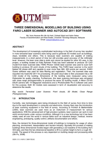 THREE DIMENSIONAL MODELLING OF BUILDING USING