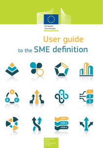 User guide SME  defi nition to the Internal Market,