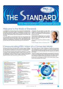 THE    TANDARD . ETSI Newsletter