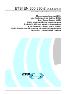 ETSI EN 300 330-2  V1.5.1