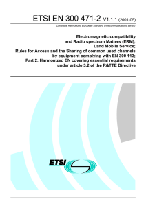 ETSI EN 300 471-2 V1.1.1