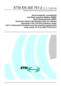 ETSI EN 300 761-2 V1.1.1