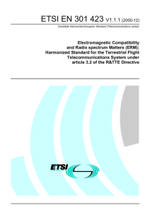 ETSI EN 301 423 V1.1.1