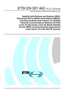 ETSI EN 301 442  V1.2.1