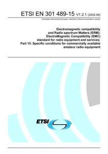 ETSI EN 301 489-15  V1.2.1
