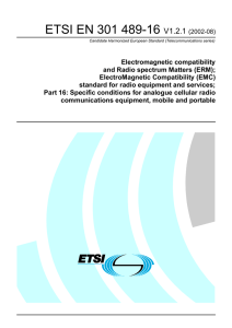 ETSI EN 301 489-16  V1.2.1