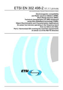 ETSI EN 302 498-2  V1.1.1 (2010-06)
