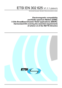 ETSI EN 302 625  V1.1.1
