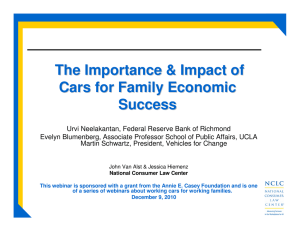 The Importance &amp; Impact of Cars for Family Economic Success