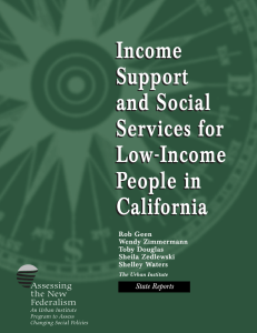Income Support and Social Services for