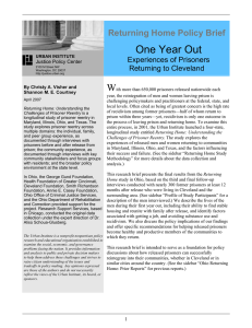 One Year Out  W Returning Home Policy Brief