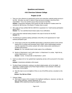 Questions and Answers A &amp; E Services Coleman College Project 13-29
