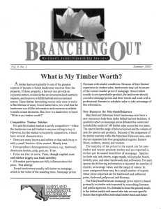 What is My Timber Worth? A Summer 2000 Vol.