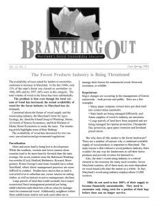 The  Forest  Products  Industry is  Being ... Late Spring 2004 Vol. No.2