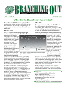 GPS: A Tool for All Landowners (yes, even You!)  Winter 2007