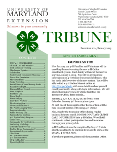 TRIBUNE CONTENTS NEW 4-H ENROLLMENT IMPORTANT!!!!