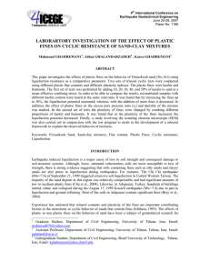 LABORARTORY INVESTIGATION OF THE EFFECT OF PLASTIC