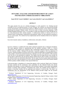 DYNAMIC ANALYSIS AND REINFORCEMENT OF A KILN FOUNDATION UNDER EXCESSIVE VIBRATIONS