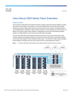 Cisco Nexus 2000 Series Fabric Extenders Product Overview