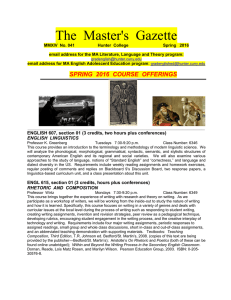 The  Master's  Gazette