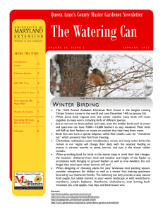 The Watering Can Queen Anne’s County Master Gardener Newsletter W B