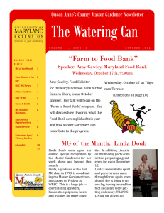 The Watering Can “Farm to Food Bank”