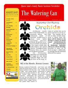 The Watering Can Queen Anne’s County Master Gardener Newsletter September 21st Meeting: