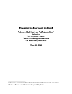 Financing Medicare and Medicaid
