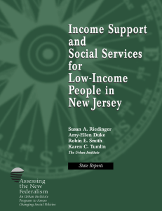 Income Support and Social Services for