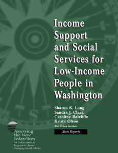 Income Support and Social Services for