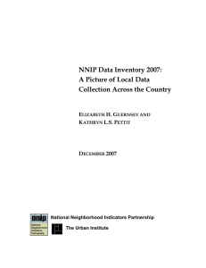 NNIP Data Inventory 2007: A Picture of Local Data