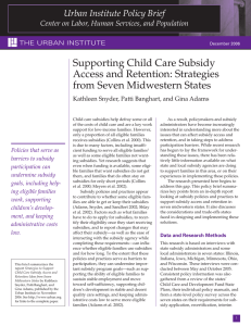 Supporting Child Care Subsidy Access and Retention: Strategies from Seven Midwestern States