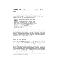 OTELO: The stellar component of the Groth field