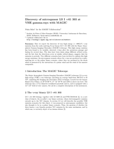 Discovery of microquasar LS I +61 303 at N´ uria Sidro