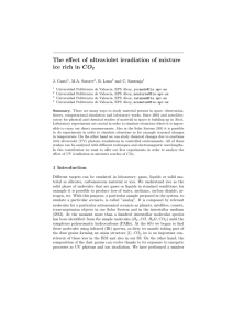 The effect of ultraviolet irradiation of mixture ice rich in CO 2
