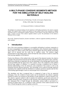 A MULTI-PHASE COHESIVE SEGMENTS METHOD FOR THE SIMULATION OF SELF-HEALING MATERIALS