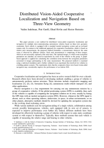 Distributed Vision-Aided Cooperative Localization and Navigation Based on Three-View Geometry