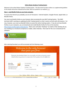 Online Master Gardener Tracking System