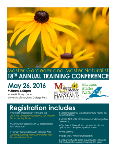 May 26, 2016 Registration includes 18
