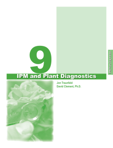 9 IPM and Plant Diagnostics Jon Traunfeld David Clement, Ph.D.