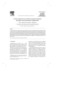 Fourier transform ion cyclotron resonance detection: principles and experimental configurations ,