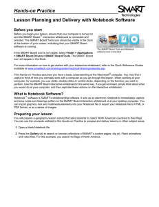 Hands-on Practice Lesson Planning and Delivery with Notebook Software Before you start