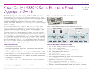Cisco Catalyst 6880-X Series Extensible Fixed Aggregation Switch At-A-Glance