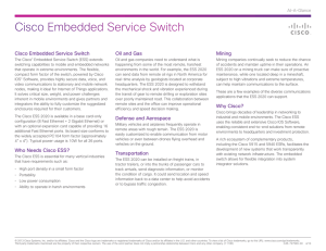Cisco Embedded Service Switch Oil and Gas Mining At-A-Glance