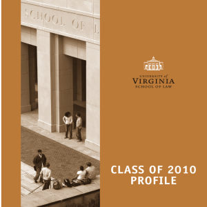 cLaSS of 2010 profiLe