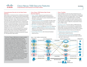 Cisco Nexus 7000 Security Features