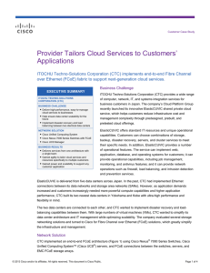 Provider Tailors Cloud Services to Customers’ Applications
