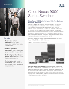 Cisco Nexus 9000 Series Switches At-a-Glance